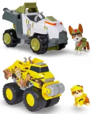 2 Paw Patrol Vehicle Sets Jungle Pups Tracker Monkey & Rubble’s Rescue Bulldozer