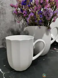 在飛比找Yahoo!奇摩拍賣優惠-【現貨】隆達45％骨粉骨瓷咖啡杯茶杯奶缸 無鉛無鎘環保釉面（