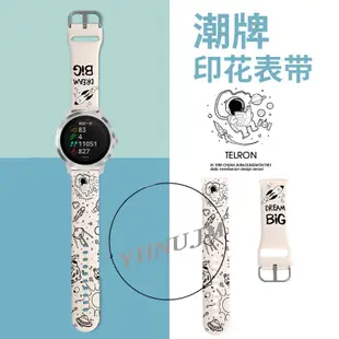 garmin vivolife 智慧手表表帶 矽膠腕帶 garmin vivo life  印花表帶 替換配件