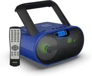 Versatile Portable Bluetooth Boombox with CD, USB, and Aux Wi-Fi Connectivity