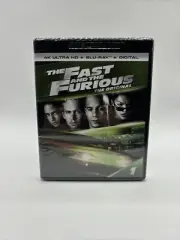 The Fast and the Furious 4K UHD Blu-ray Paul Walker NEW *Factory Sealed*