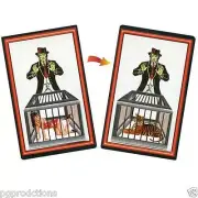 LADY TO TIGER CARD TRICK Magic Easy Beginner Puzzle Illusion Toy Pocket Close Up