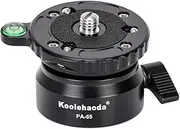 Koolehaoda PA-55 Tripod Levelling Base +/- 15 Degree Precision Adjustment with 1/4 Inch Screw and Offset Spirit Level for Canon for Nikon DSLR Cameras