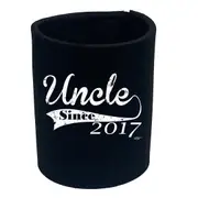 Uncle Since 2017 - Funny Novelty Stubby Holder