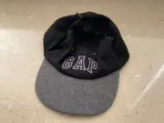 Gap cap Wool and Polyster. Black top with grey brim. Never worn.
