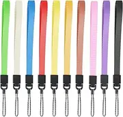GEEHUA 10Pcs Hand Wrist Strap, Wrist Lanyards Braided Flat String for Keys Phone Camara USB Flashlight