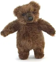 [HANSA] Standing Bear Cub Mini Plush Toy, 20 cm Height, Brown