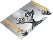WOIWB Grey Alien Vanity Tray for Countertop Decorative Acrylic Bathroom Tray Makeup Perfume Organizer Dresser Tray 7.87 x 11.81 inches