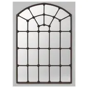 Arched Gate Mirror, Antique Silver