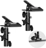 EMART Reflector Holder 2 Pack, Photography Metal Clip Clamp Support with 5/8" Light Stand Attachment for Umbrella Photo Video Studio Lighting Diffuser