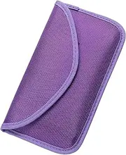 DUBENS Faraday Bag, RFID Signal Blocking Bag Shielding Cage Pouch Wallet Case for Mobile Phone Privacy and Car Keys, Anti-Tracking Case Blocker (Purple)