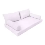 |SLIPCOVER ONLY|S2 Daybed Mattress Bolster Backrest Covers Piped Trim Twin AD107