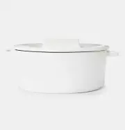 Round Casserole White Casserole & Baking Dishes cookware Stoneware