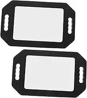 2pc Set Professional Barber Handheld Mirror for Shaving Makeup Large Vanity Foam High Clarity Unbreakable Easy Adjust