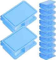 DECHOUS 12pcs Plastic Candy Boxes Book Shaped Travel Clear Jewelry Trinket Box Small Wedding Treat Boxes Jars Cake Cookie Boxes Containers Keepsake Box Birthday Baby Shower Party Favors