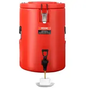 Stainless Steel Insulated Beverage Dispenser, 17.2 Liter, Thermal Hot and Cold Drink Server Dispenser with Spigot Handle, Food-grade for Hot Tea Coffee Water Restaurant Drink