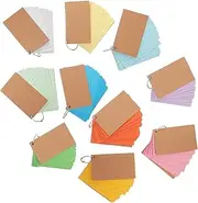 AUTSUPPL 10 Pack of Sturdy Notes Portrait Style Cards Double-Sided Lined Notebooks for Study and Meetings