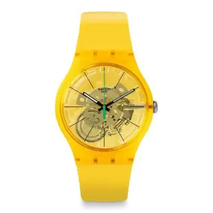 SWATCH watch 時尚潮流腕表手錶  LEMON 檸檬 有機黃(41mm)