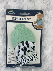 Itzy Ritzy Silicone Baby Teething Mitten Teether Glove Wrapper Sound NEW B11