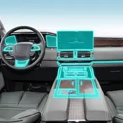 Kaecad Car Interior Film Dashboard Piano Board Shift Center Console Anti-Scratch Transparent TPU Protection Film Accessories，for Lincoln Navigator 2018-2023 (GPS Navigation)