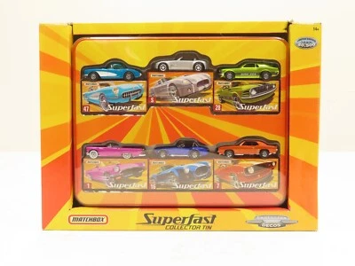 Mattel Mt0897 Superfast Collector Tin Exclusive 2005 Decos NIB