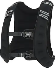 FITNESS MANIAC Weighted Vest 15LB Weight Jacket Adjustable Workout Weight Exercise Training Waist Gym Walking Running Cardio Weight Loss Muscle Building Sand Filling Weight BLACK