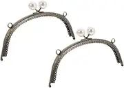 GETAJGHSD Sophisticated Rare Pearl Clasp Ergonomic Frame for Handbag Handles Purse Making Hardware