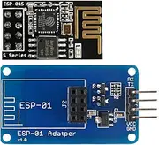 GAOHOU ESP-01S ESP8266 Serial Wi-Fi Wireless Module + Adapter for Arduino