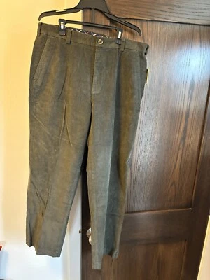Brooks Brothers Men’s Corduroy Clark Pants, Olive Green, NWT, 36x30