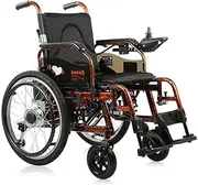 Electric wheelchair, 20ah foldable electric electric chair and lithium battery, ultra-portable foldable electric skateboard seat for disabled