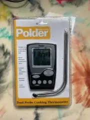 Polder Dual Probe Cooking Thermometer THM-360 Meat BBQ Timer New Sealed