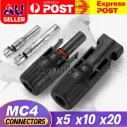 5~20PCS Connectors For IP67 MC4 Solar Panel 30A Line Plug Socket Male & Female M