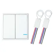 2 Channel Wireless ON/OFF Lamp Light Remote Control Switch Receiver Transmitter