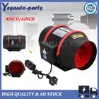 Silent Inline Fan Duct Hydroponic Industrial 4" 6" Extractor Exhaust Vent Kit AU
