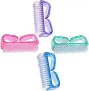 HONMEET 4pcs Toe Nail Brush Nail Brushes Nail Cleaning Brushes Nail Cleaner Brush Scrub Brush Nails Nail Equipment Manicure Brush Scrub Brushes Nails Handle Grip Nail Brush Plastic