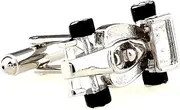 [MRCUFF] Race Car Indy F1 Formula One Pair Cufflinks in a Presentation Gift Box & Polishing Cloth