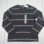 Old Navy Softest Stripe Gray Long Sleeve T Shirt Youth Boys Size Large