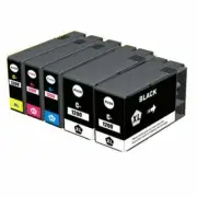 5PK Hi-Yield 2BK+ CMY Ink For Canon PGI1200XL1200XL MAXIFY MB2020 2120 2320 2720