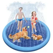 Splash Pad, 67in Anti-Slip Splash Pad for Kids Dogs 0.58mm Thickened Dog Pool...
