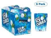 ICE BREAKERS ICE CUBES Peppermint Sugar Free Gum, 3.24 oz Bottles (6 Count)