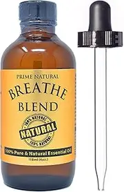 Breathe Essential Oil Blend 4oz/118ml - 100% Pure Undiluted Therapeutic Grade for Aromatherapy Scents & Diffuser - Sinus Relief Allergy Congestion Cold Cough Headache Respiratory Problems