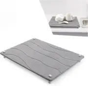 NEW, Quick Drying Stone Mat 15.7x11.8 Inch (Grey), #BD10924-116