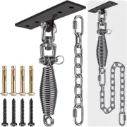 Hammock Chair Hanging Kit, Heavy Duty Swing Hanger and 3.28Ft Chain with Spring