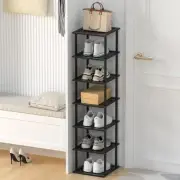 Bamboo Free Standing Shoe Rack Shelf Multi Tier Tall Wooden Stackable Shoes R...