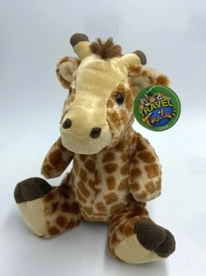 NWT Fiesta Travel Tails Giraffe Plush Stuffed Animal 10" Sitting A54514