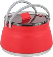 NC Camping Collapsible Kettle Teapot Coffee Pot Indoor Outdoor Camping Hiking Picnic Backpacking Gas Stove Induction Cooker Kitchen Cookware - Red