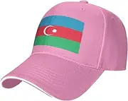[SSIULUS] Flag of Azerbaijan Casquette Cap Hats,Trucker,Baseball Cap with Snapback,Perfect for Summer,Golf
