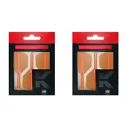 6pc Target K-Flex No 6 Durable Dart Flight & Shaft Short 19mm Neon Orange