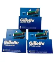 NEW 3 Packs Gillette Fusion PROGLIDE POWER Razor Refills, 4 Cartridges