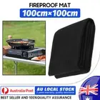 BBQ Fireproof Mat Fire Pit Mat for Decking Camp Grill Mat Flame Retardant Mat AU